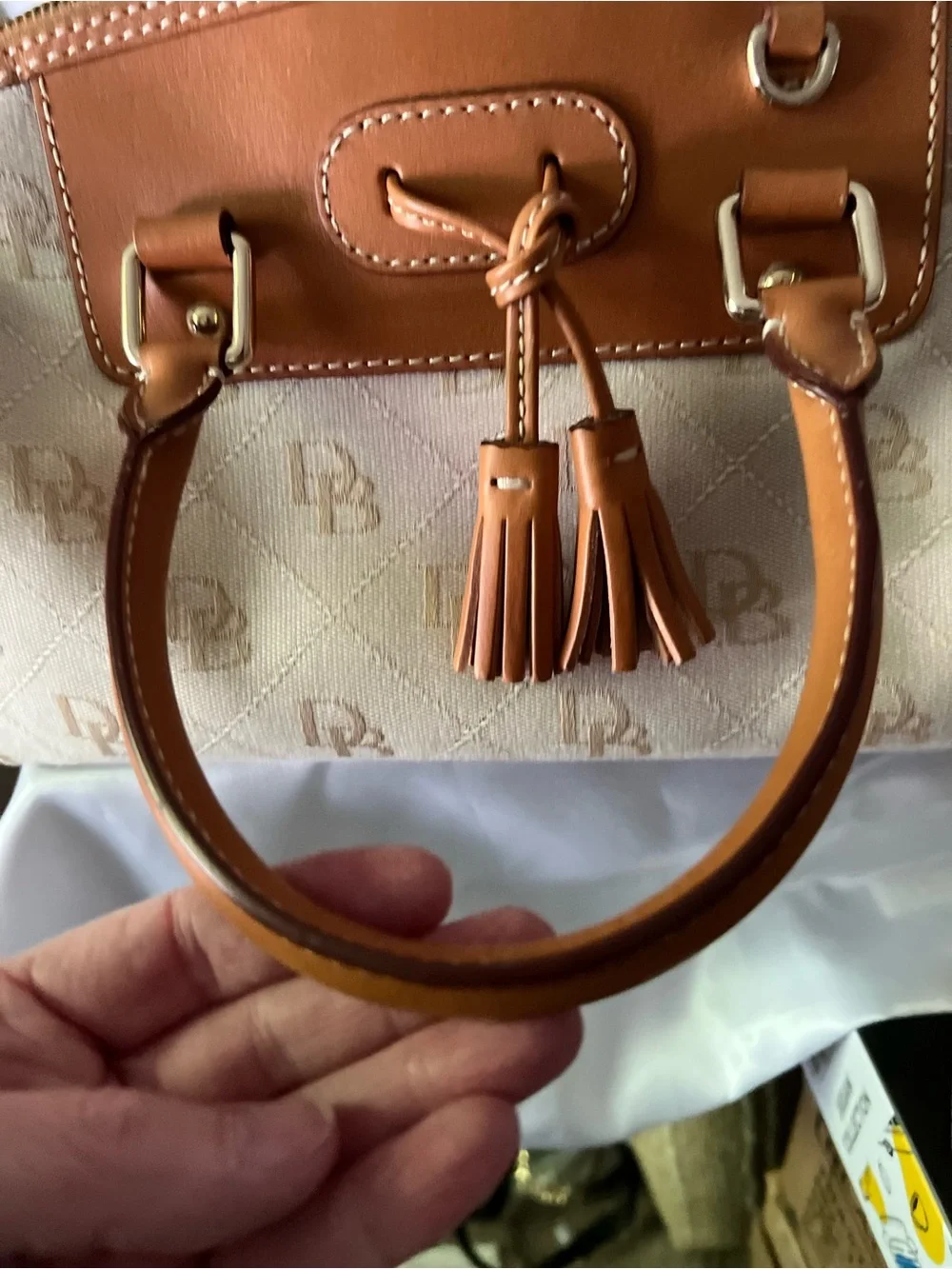 Dooney & Bourke structured satchel